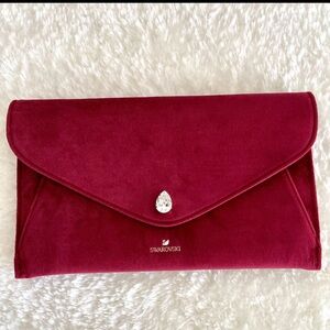 Swarovski Red Velvet Clutch New